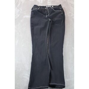 Pastel Jeans Womens 13/31 Black Contrast Stitch Flap Pocket Bootcut Stretch